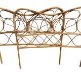 Pair of rattan headboards from the 50's Italy