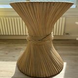 Table bambou et verre