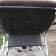 Chair tubular in Brown velvet of the 1970s