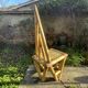 Triangle design chair 50 in bamboo