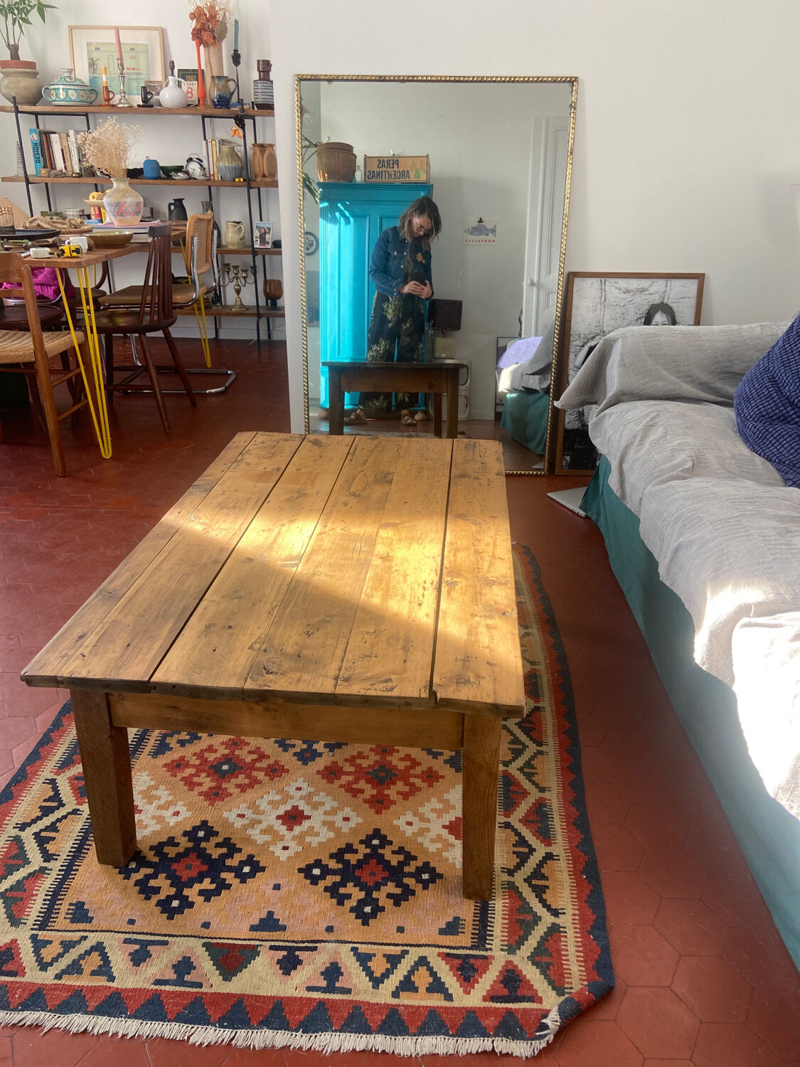 Vintage farmhouse coffee table
