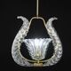 Charming Murano Glass Art Deco Pendant Chandelier by Ercole Barovier, 1940s