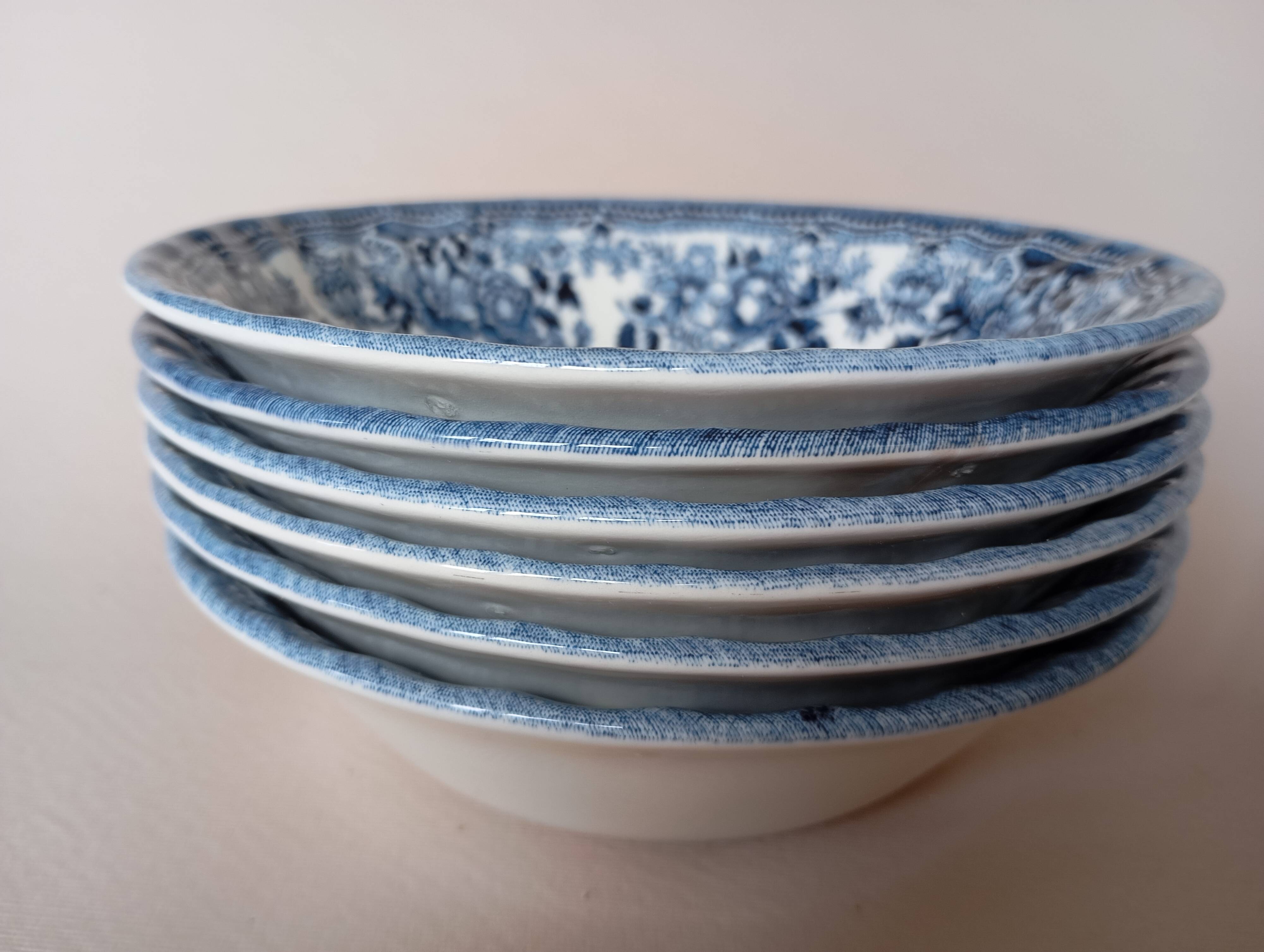 6 English Churchill bowls "The Georgian Collection"