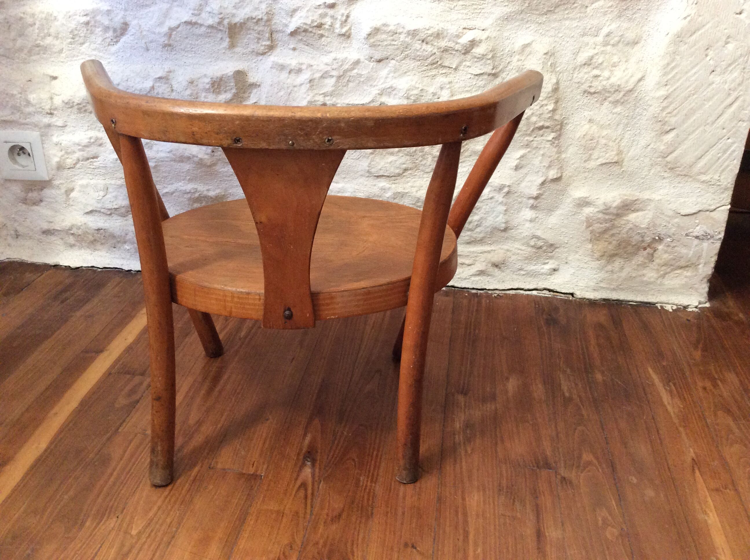 Fauteuil enfant bois courbé