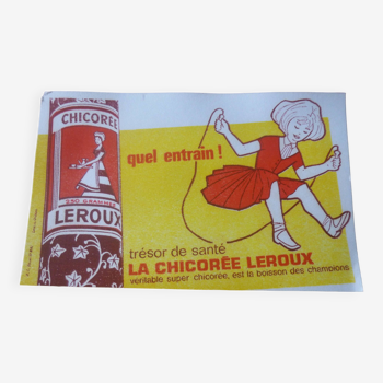 Affiche publicitaire Années 50 Chicorée Leroux