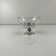 Set of 10 dessert / ice cream bowls, in glass and metal (silver?), 1970.