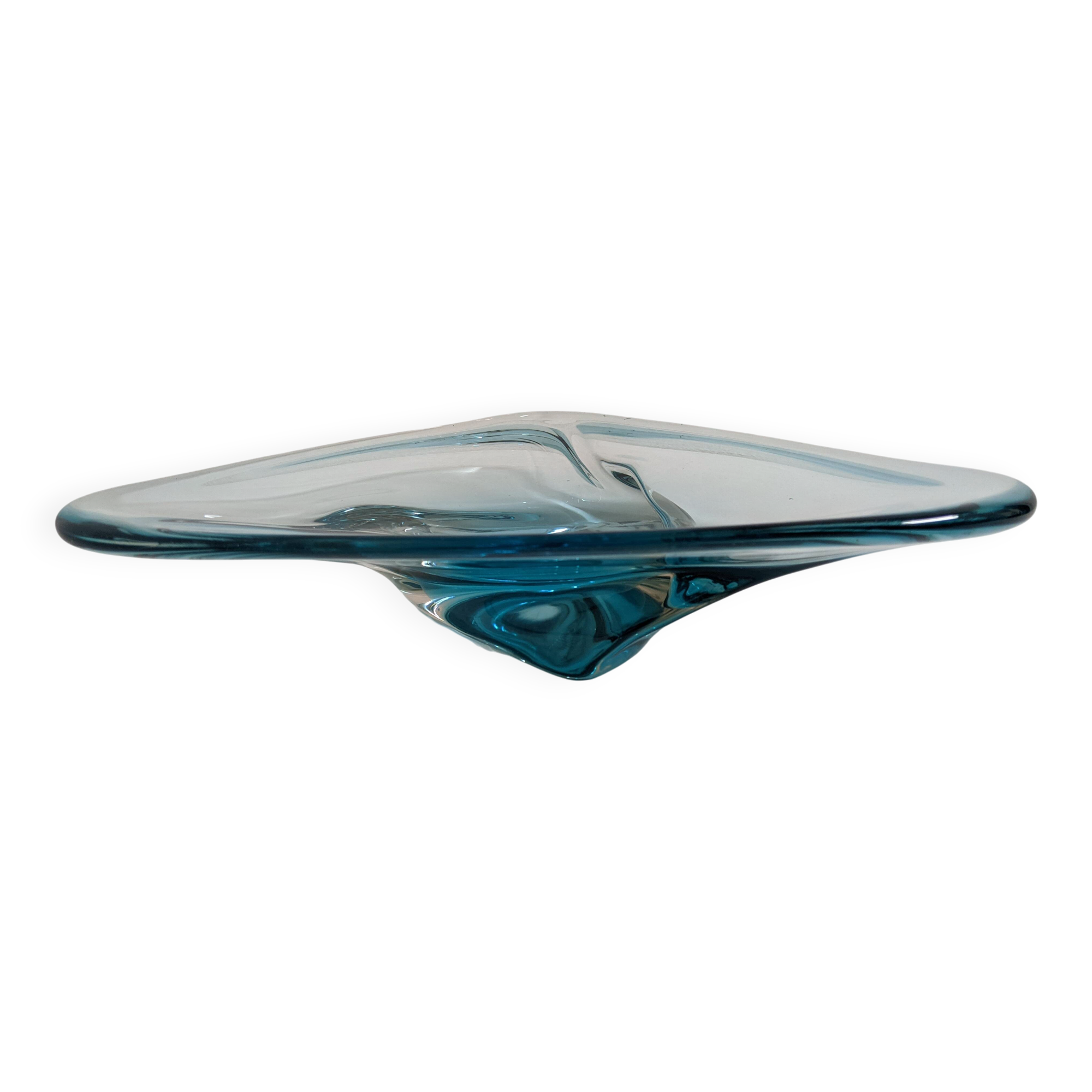 XL fruit bowl or pocket emptier in Murano glass, Italy circa 1970
