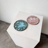 Pair of Vallauris ceramic dinner plates