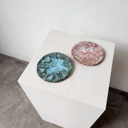 Pair of Vallauris ceramic dinner plates