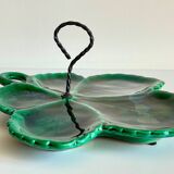 Vintage glazed ceramic slip dish