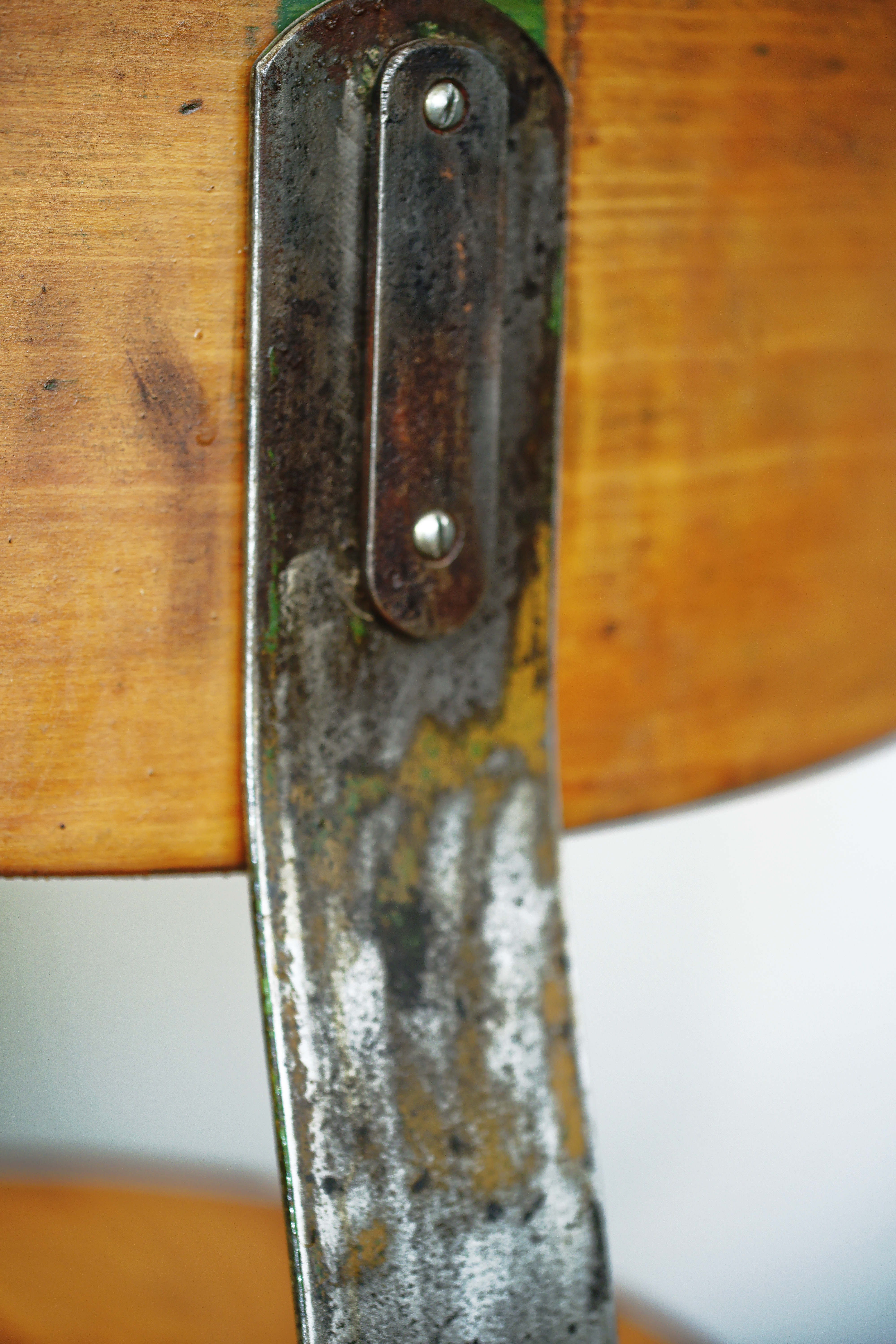 Workshop chair Ama elastic round with backrest (413)