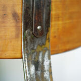 Workshop chair Ama elastic round with backrest (413)