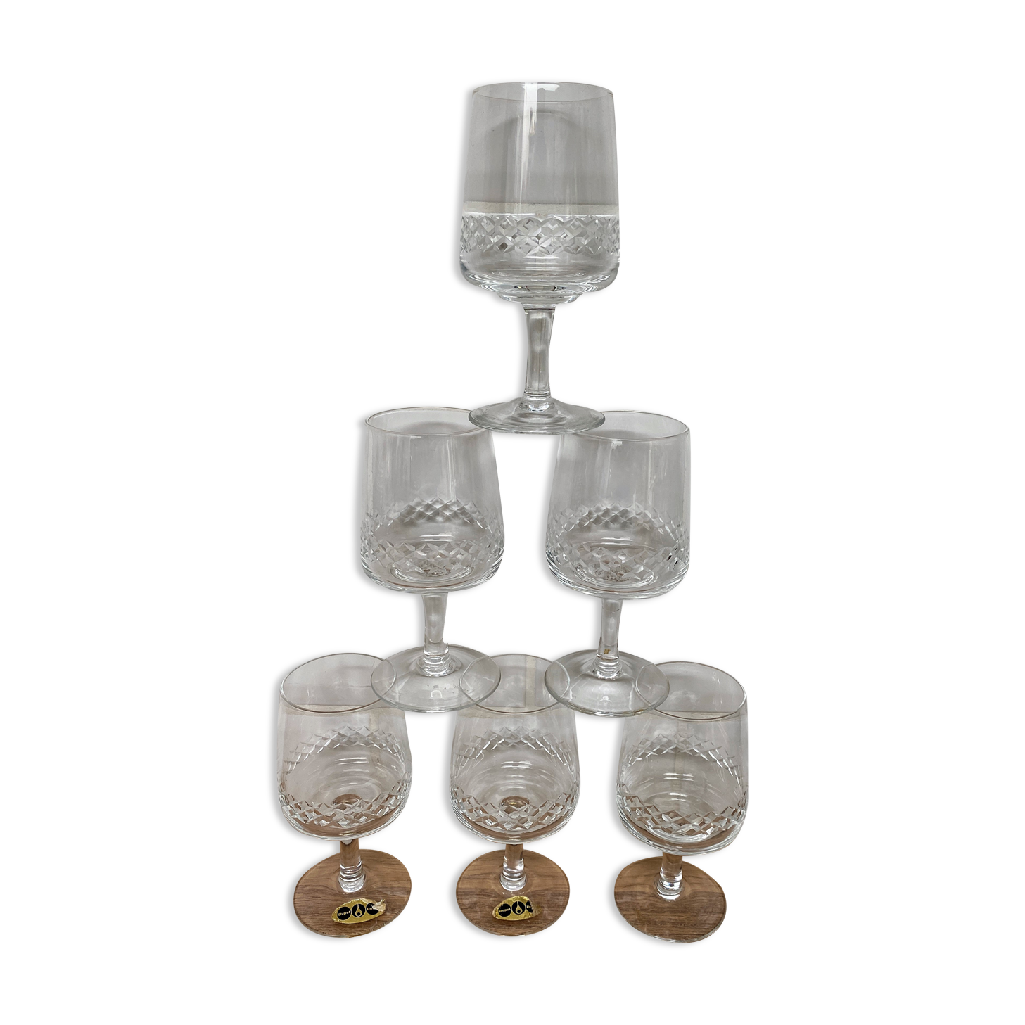 Set of 6 wine glasses