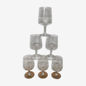 Set of 6 wine glasses