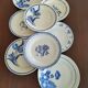 8 French earthenware dinner plates (Gien Sarreguemines Digoin Moulin des Loups Orchies)