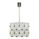 1970s Kamenicky Senov Czech Crystal Glass and Chrome Pendant Light