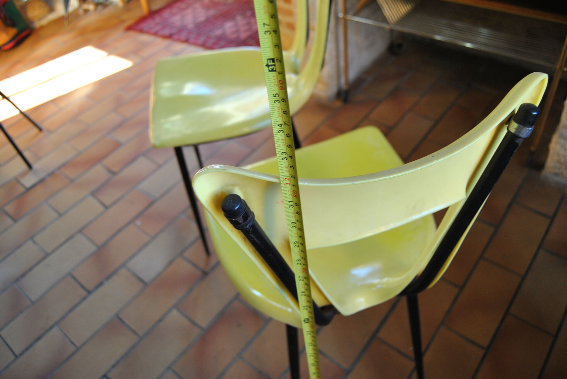 Pair of Gilac vintage 70s design chairs