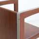 Set of 3 teak convertible children's chairs / stools / side tables, 1960s