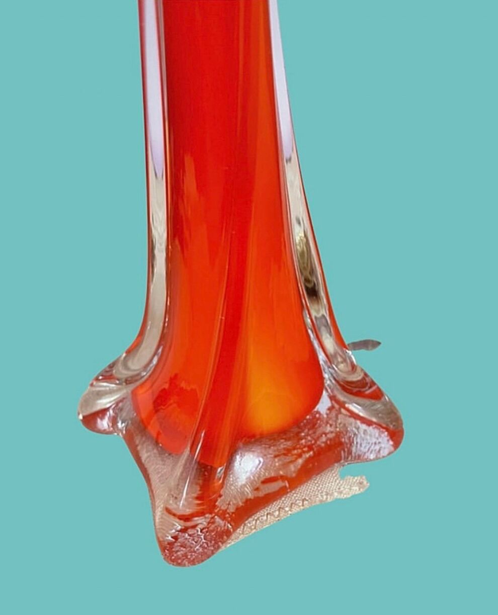 Murano glass soliflore vase