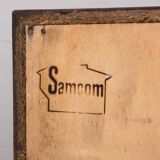 Danish teak chest of drawers or small sideboard, 3 large drawers, 1960.