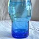 Saisissant vase  pâte de verre bleue / Bob le Bleïs/ Verrerie Maure-Vieil