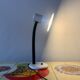 Vintage white and black metal desk lamp