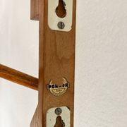 Applique murale sculpturale tchèque des années 1960 – Design en acier et bois constructiviste