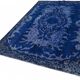 Overdyed Wool Vintage Handmade Carved Rug 168 cm x 262 cm