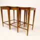 Tables gigognes Art déco en acajou et bouleau teinté, NK Suède, années 1940