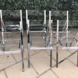 Vintage plexiglass folding chairs