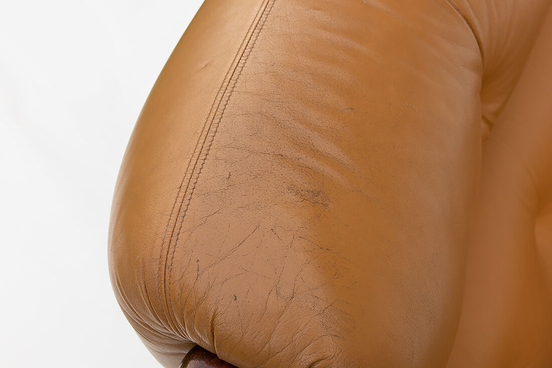Mid-century leather lounge chair