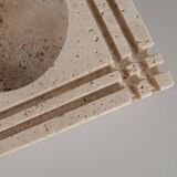 Ashtray in travertine by Cerri Nestore, Italy, 1960