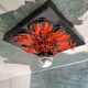 Ceramic flower wall sconce, vintage ceiling light, antique lamp