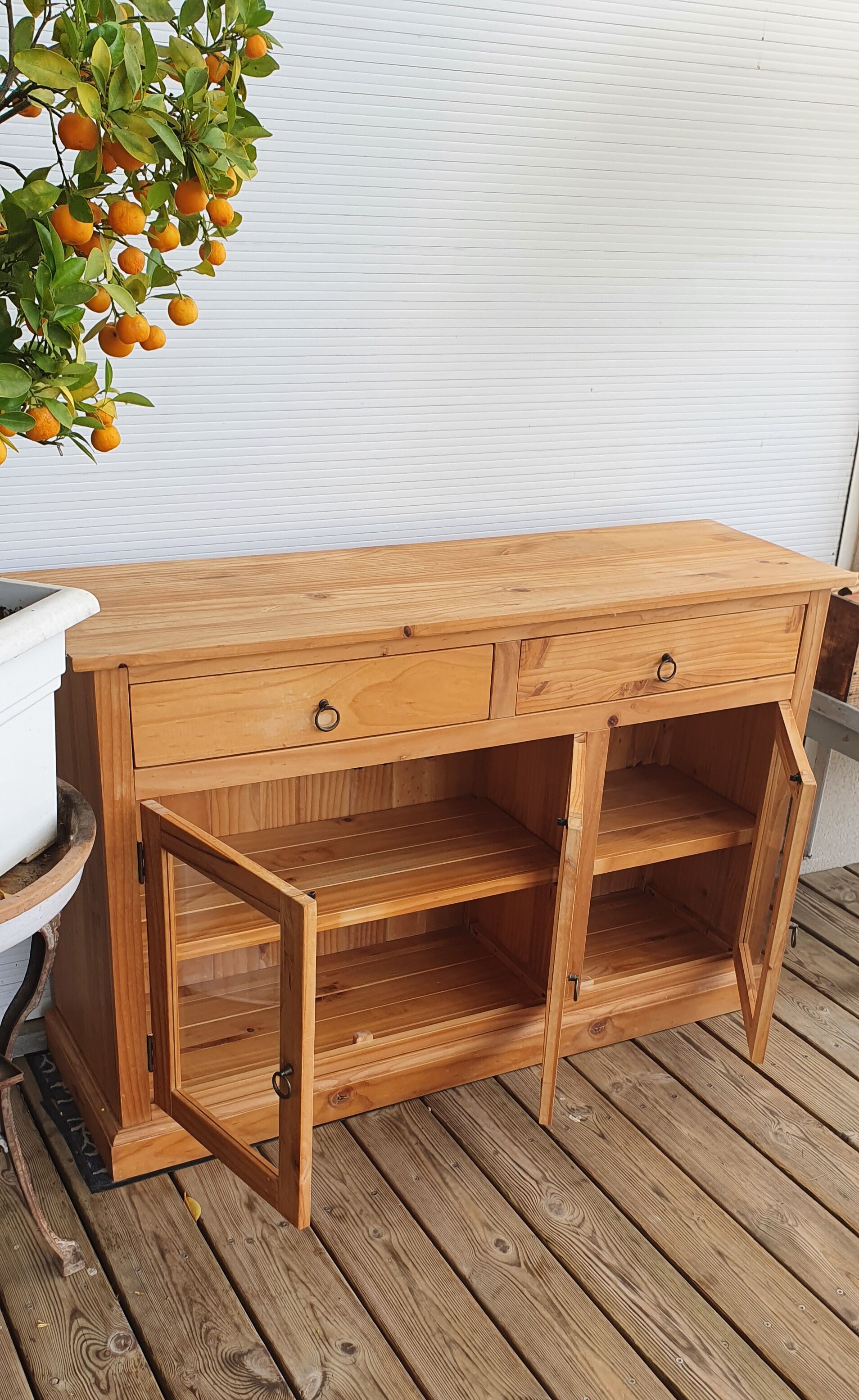 Low glazed sideboard