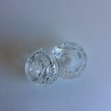 Glass candle holders