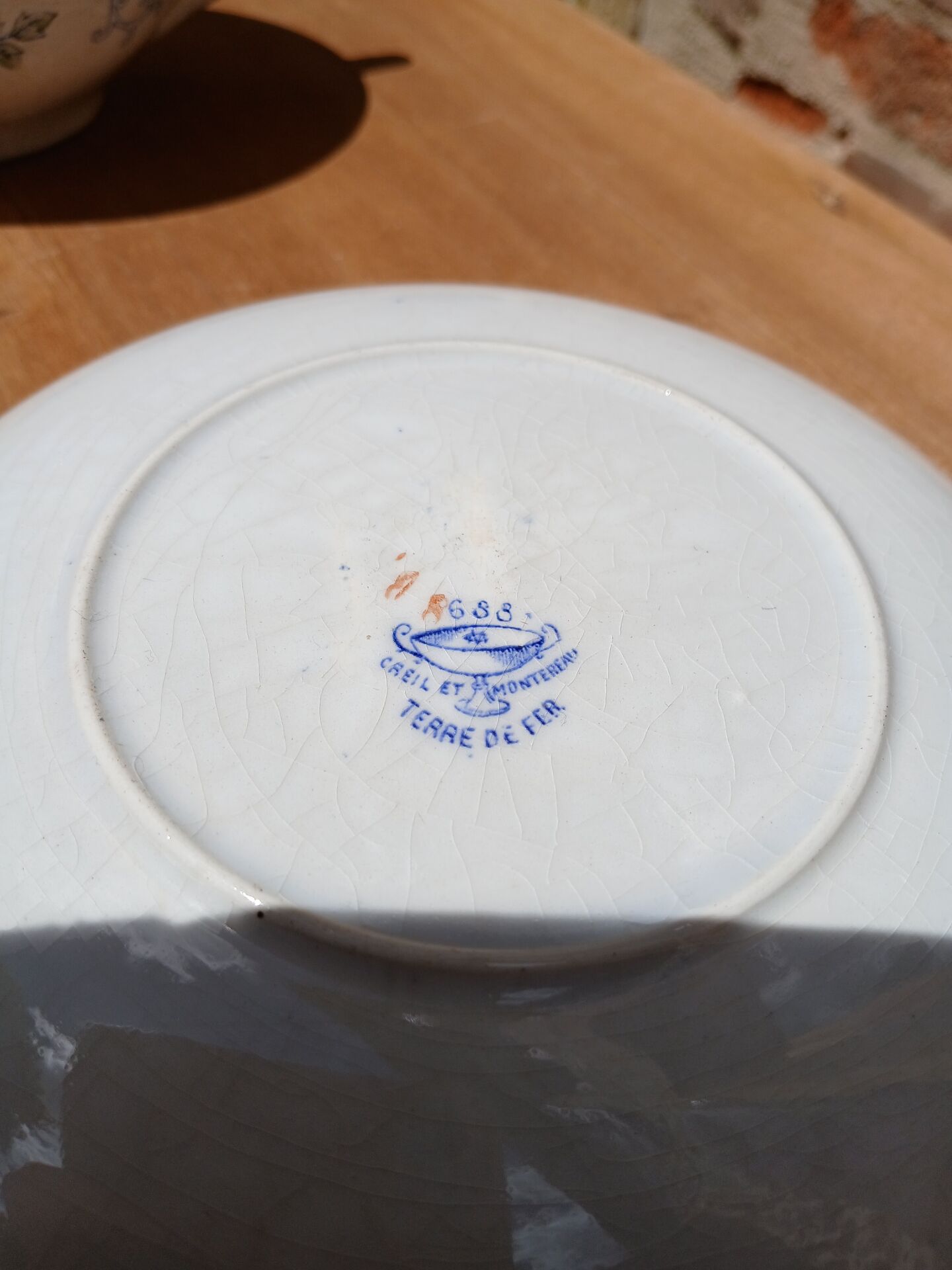 Antique ironstone cup