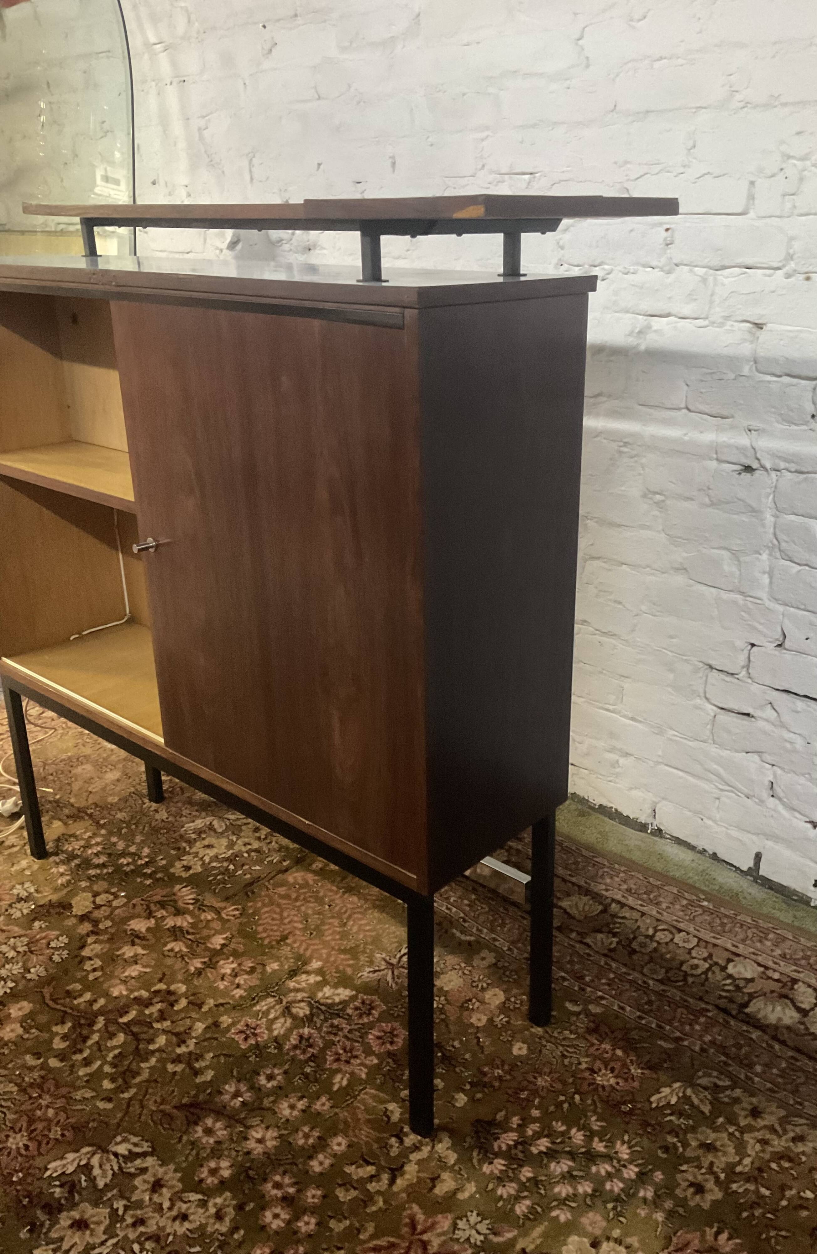 Vintage rosewood bar by Metalform from the 60s