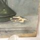 Peinture ancienne bouquet de coquelicots , toile sur chassis fleurs