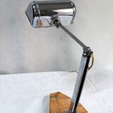 Marble pedestal desk lamp
