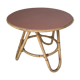 Back table in rattan from the 50s