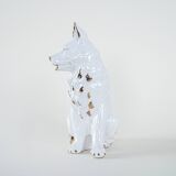 Porcelain dog figurine, 1960s, made in Europe