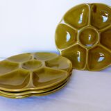 4 oyster plates Gien 2106171