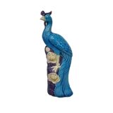 Phénix en porcelaine bleue chinoise vintage, années 1930
