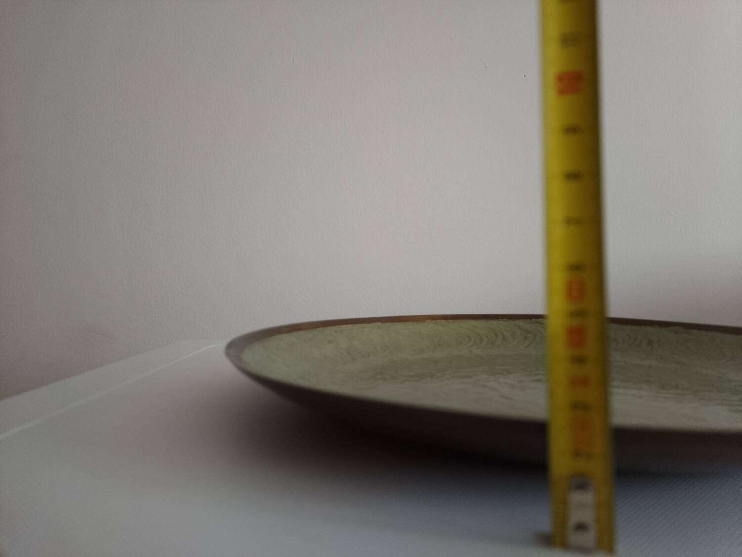 Cloisonné and brass plate