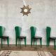 Superbe set de 4 chaises Calligaris des années 1980,