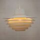 XL Verona Pendant by Svend Middelboe - 1980s Scandinavian  - White/Yellow