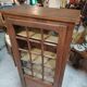 Tall Solid Wood Display Cabinet with Crossbars – Chic Country Style