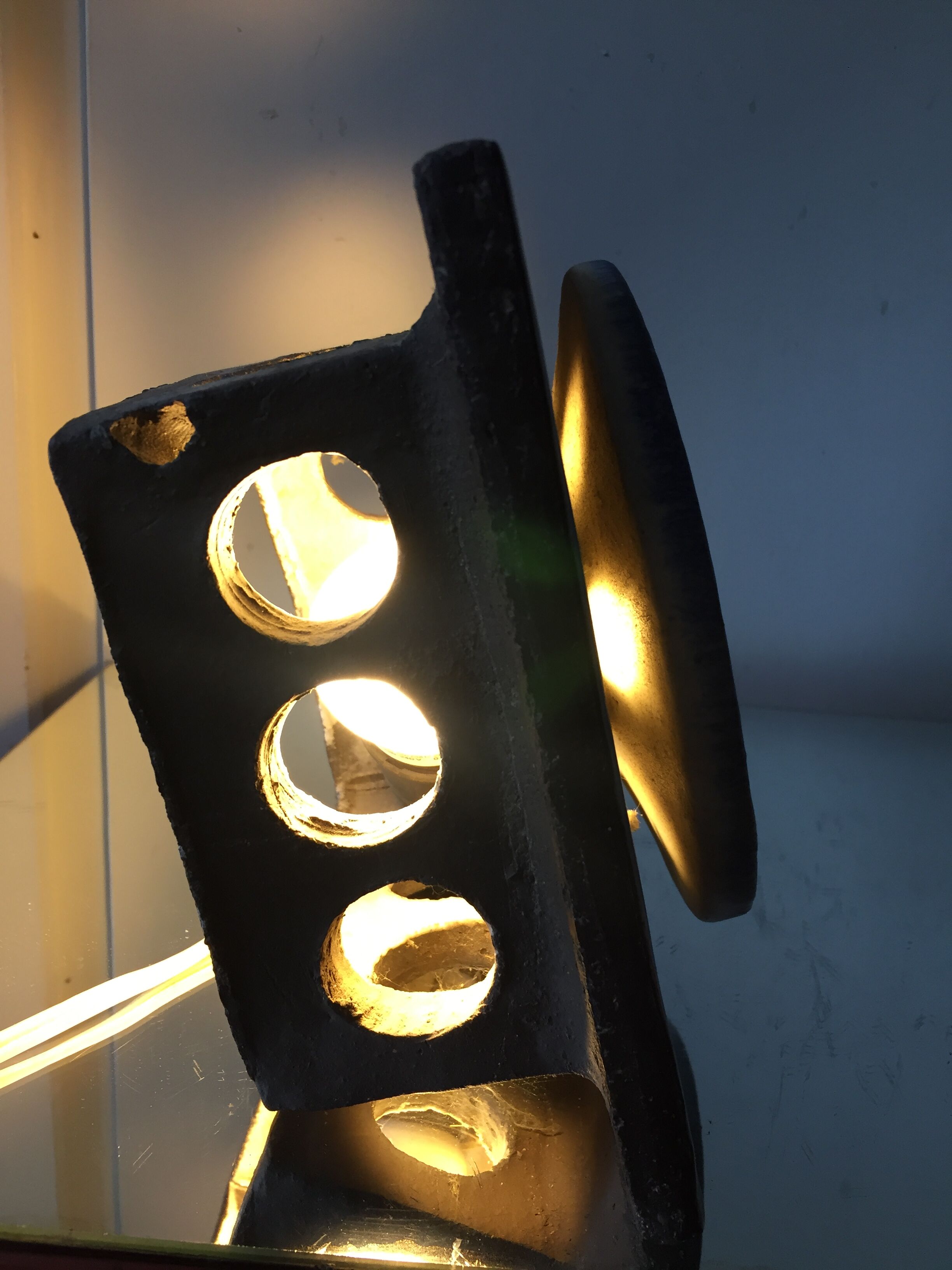 Danish Ceramic 1970’s Wall Lamp