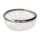 Circled crystal dish