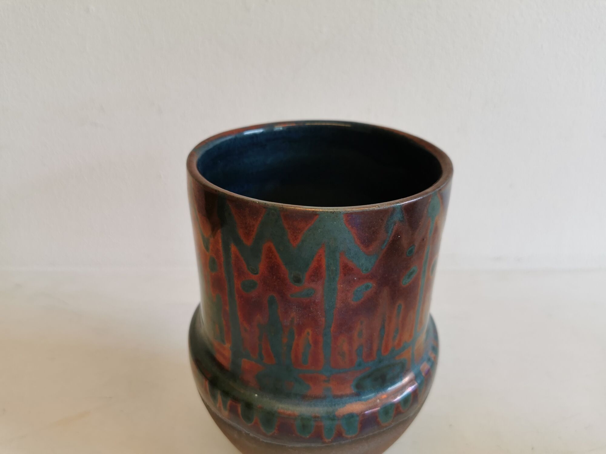 Ceramic vase from the 1960-1970s, made by Nis Staugaard, Svaneke - Bornholm Denmark.